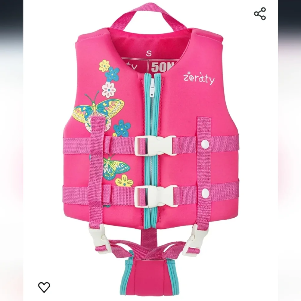 Zeraty Toddler Swim Vest Neoprene Kids Float Jacket Swimming Aid